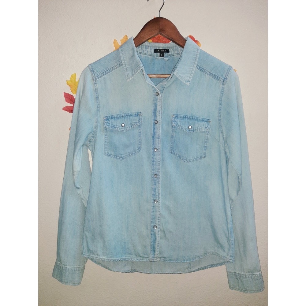 Fiore Denim Flannel